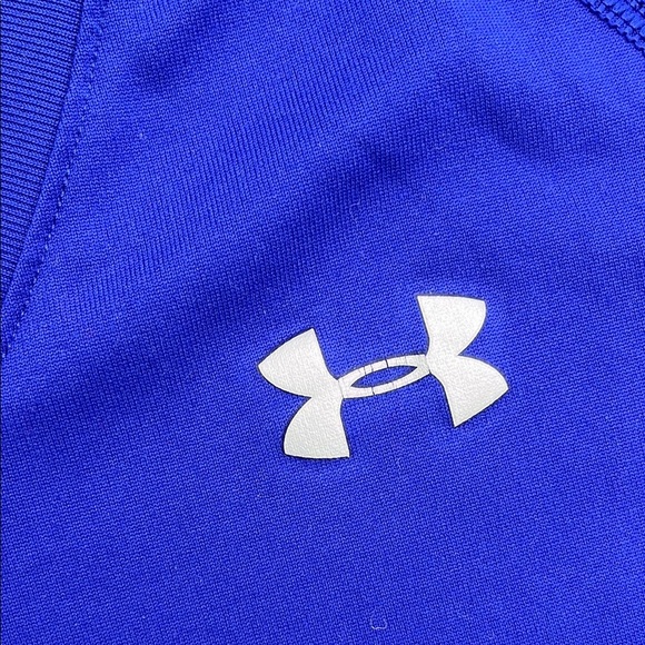 Under Armour Blue Heat Gear Long Sleeve Shirt - Picture 3 of 3
